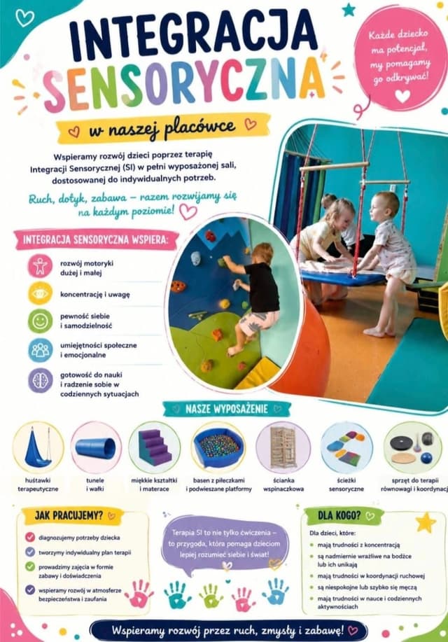 Plakat: integracja sensoryczna